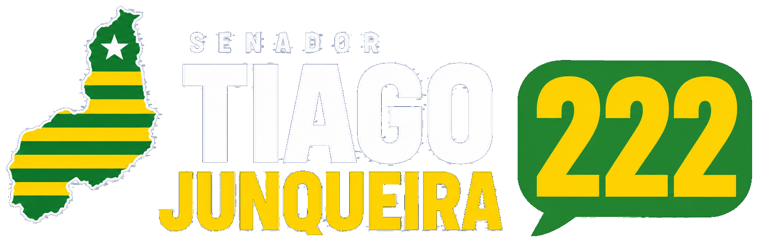 Senador Tiago Junqueira 222 — 1º suplente Jhamya Junqueira, 2º suplente Carlos Augusto